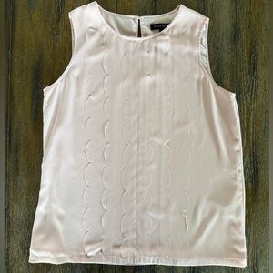 Banana Republic Women’s Pink Sleeveless Ruffle/Scalloped Top Size S